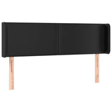 Vidaxl hoofdbord met randen 147x16x78 88 cm kunstleer zwart