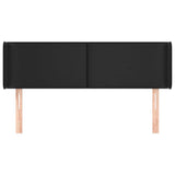 Vidaxl hoofdbord met randen 147x16x78 88 cm kunstleer zwart