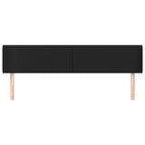 Vidaxl hoofdbord met randen 163x16x78 88 cm kunstleer zwart