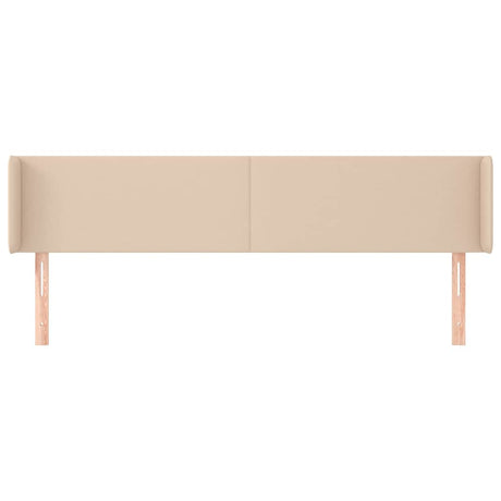 Vidaxl hoofdbord met randen 163x16x78 88 cm kunstleer cappuccinokleur