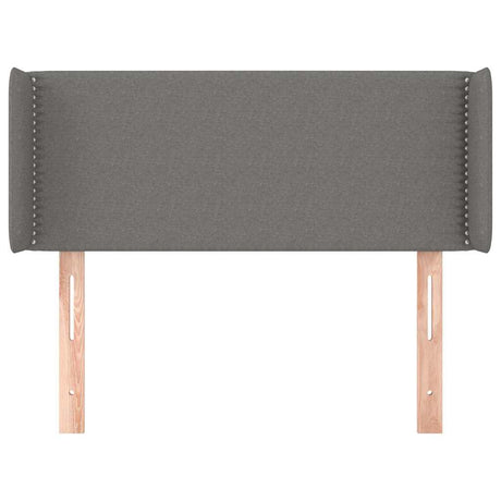Vidaxl hoofdbord met randen 83x16x78 88 cm stof donkergrijs