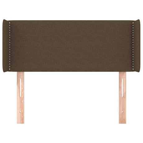 Vidaxl hoofdbord met randen 103x16x78 88 cm stof donkerbruin