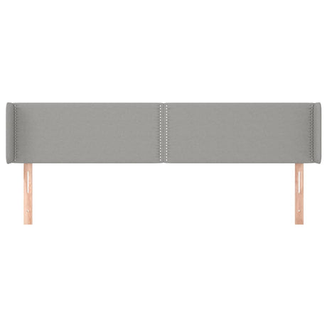 Vidaxl hoofdbord met randen 183x16x78 88 cm stof lichtgrijs