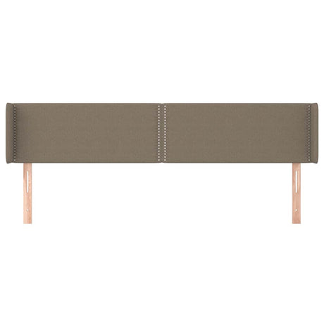 Vidaxl hoofdbord met randen 183x16x78 88 cm stof taupe