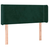 Vidaxl hoofdbord met randen 83x16x78 88 cm fluweel donkergroen