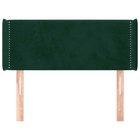 Vidaxl hoofdbord met randen 83x16x78 88 cm fluweel donkergroen