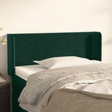 Vidaxl hoofdbord met randen 83x16x78 88 cm fluweel donkergroen
