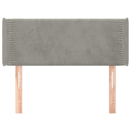 Vidaxl hoofdbord met randen 93x16x78 88 cm fluweel lichtgrijs