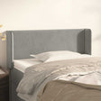 Vidaxl hoofdbord met randen 93x16x78 88 cm fluweel lichtgrijs