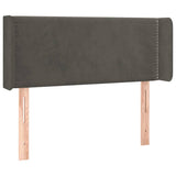 Vidaxl hoofdbord met randen 93x16x78 88 cm fluweel donkergrijs