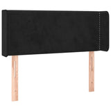Vidaxl hoofdbord met randen 93x16x78 88 cm fluweel zwart