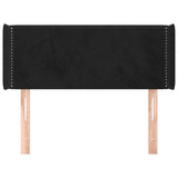 Vidaxl hoofdbord met randen 103x16x78 88 cm fluweel zwart