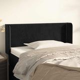 Vidaxl hoofdbord met randen 103x16x78 88 cm fluweel zwart