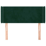 Vidaxl hoofdbord met randen 103x16x78 88 cm fluweel donkergroen