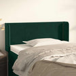 Vidaxl hoofdbord met randen 103x16x78 88 cm fluweel donkergroen