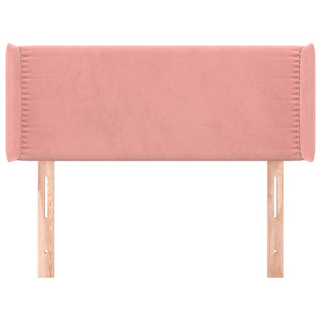Vidaxl hoofdbord met randen 103x16x78 88 cm fluweel roze