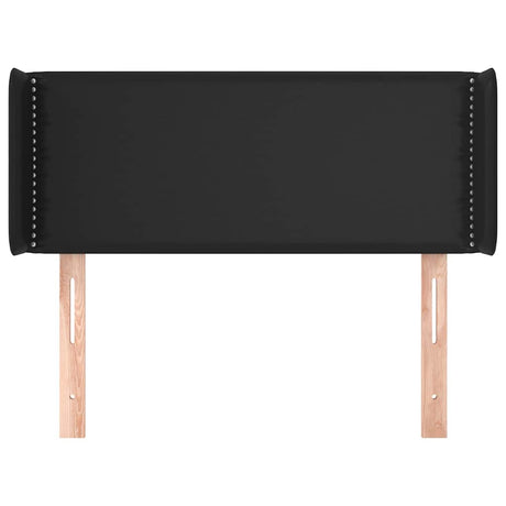 Vidaxl hoofdbord met randen 83x16x78 88 cm kunstleer zwart