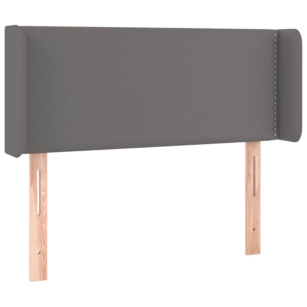 Vidaxl hoofdbord met randen 83x16x78 88 cm kunstleer grijs