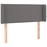 Vidaxl hoofdbord met randen 83x16x78 88 cm kunstleer grijs