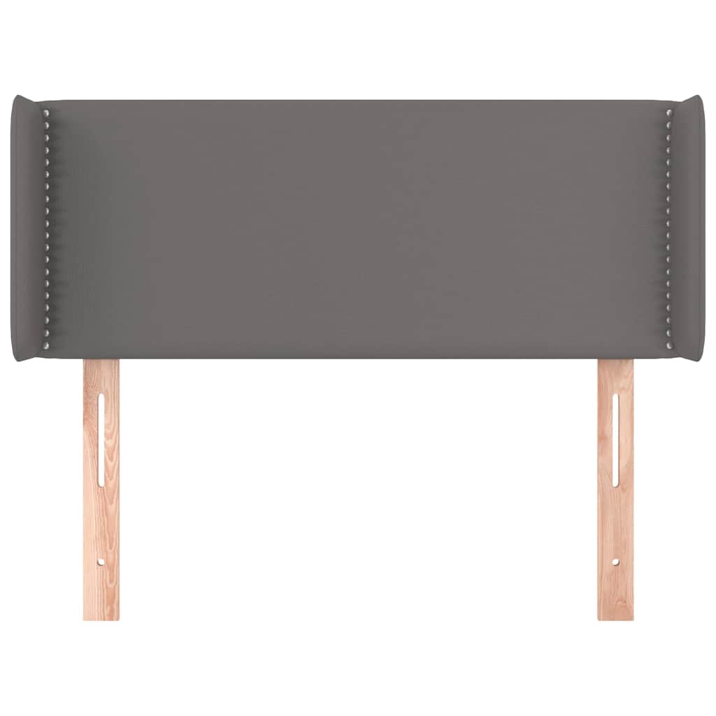 Vidaxl hoofdbord met randen 83x16x78 88 cm kunstleer grijs
