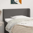 Vidaxl hoofdbord met randen 83x16x78 88 cm kunstleer grijs