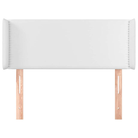 Vidaxl hoofdbord met randen 103x16x78 88 cm kunstleer wit