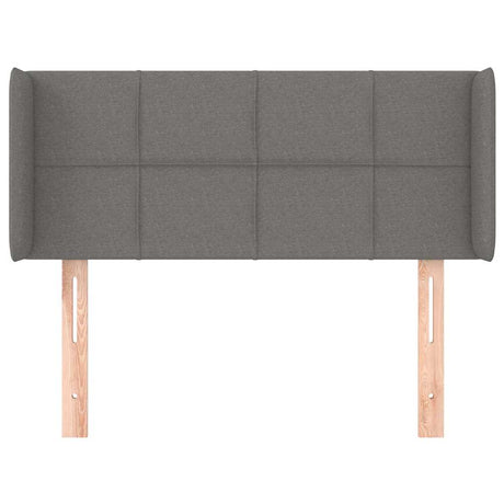 Vidaxl hoofdbord met randen 83x16x78 88 cm stof donkergrijs