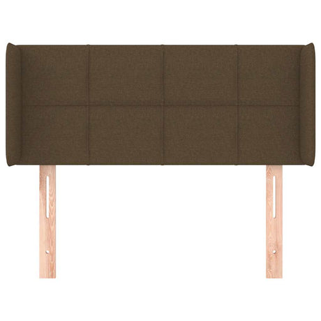 Vidaxl hoofdbord met randen 83x16x78 88 cm stof donkerbruin