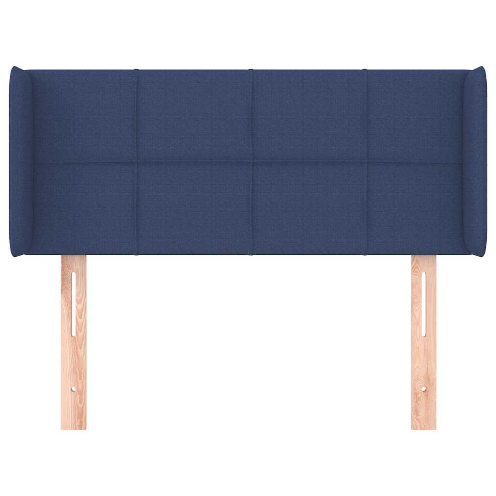 Vidaxl hoofdbord met randen 93x16x78 88 cm stof blauw