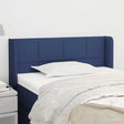 Vidaxl hoofdbord met randen 93x16x78 88 cm stof blauw