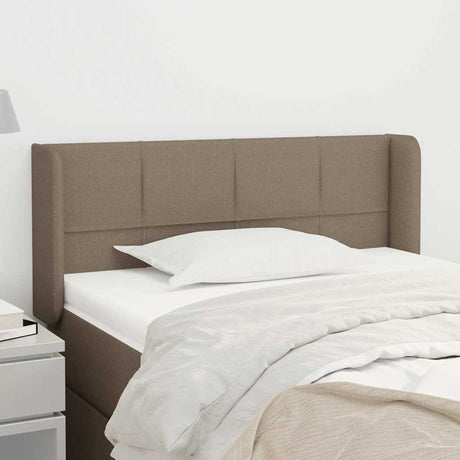 Vidaxl hoofdbord met randen 103x16x78 88 cm stof taupe
