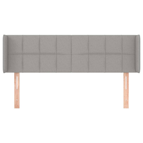 Vidaxl hoofdbord met randen 147x16x78 88 cm stof lichtgrijs