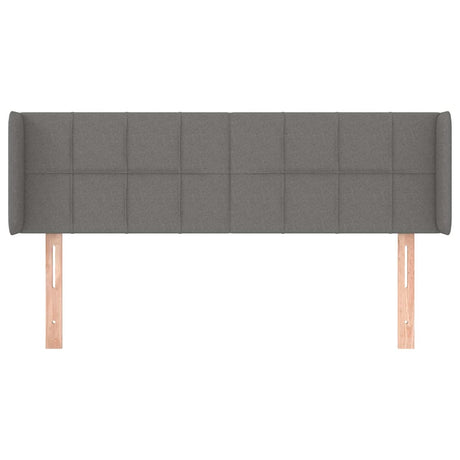 Vidaxl hoofdbord met randen 147x16x78 88 cm stof donkergrijs