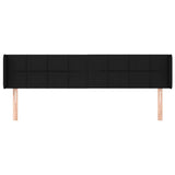 Vidaxl hoofdbord met randen 183x16x78 88 cm stof zwart