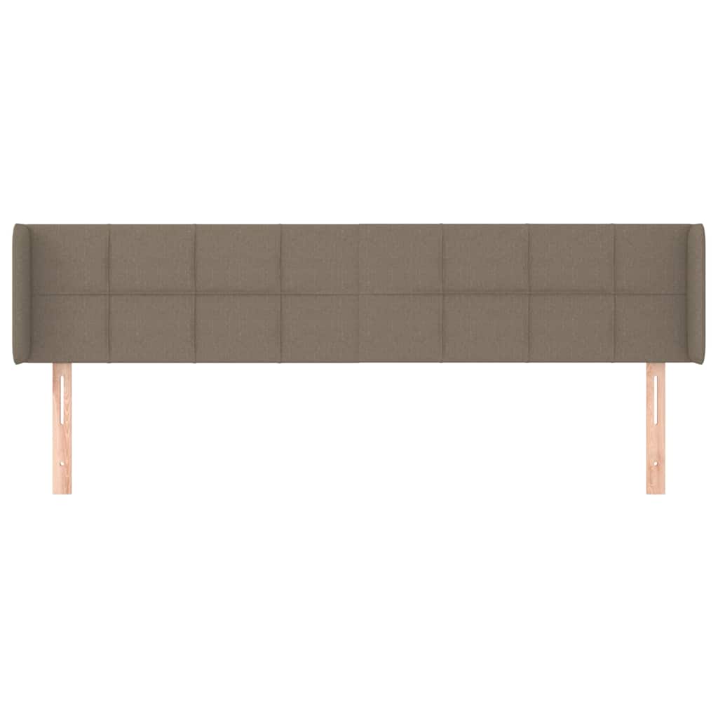 Vidaxl hoofdbord met randen 183x16x78 88 cm stof taupe