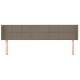Vidaxl hoofdbord met randen 183x16x78 88 cm stof taupe