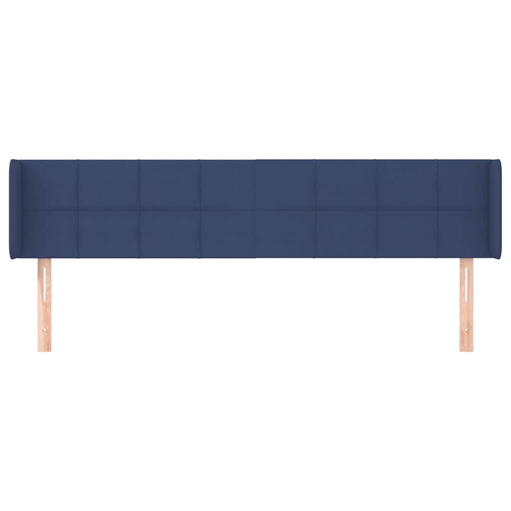 Vidaxl hoofdbord met randen 183x16x78 88 cm stof blauw