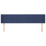 Vidaxl hoofdbord met randen 183x16x78 88 cm stof blauw
