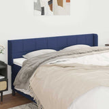 Vidaxl hoofdbord met randen 183x16x78 88 cm stof blauw