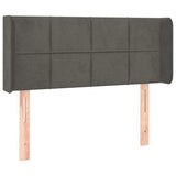 Vidaxl hoofdbord met randen 83x16x78 88 cm fluweel donkergrijs