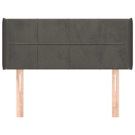 Vidaxl hoofdbord met randen 83x16x78 88 cm fluweel donkergrijs