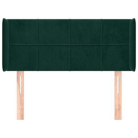 Vidaxl hoofdbord met randen 83x16x78 88 cm fluweel donkergroen