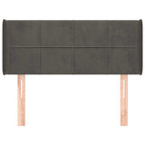 Vidaxl hoofdbord met randen 93x16x78 88 cm fluweel donkergrijs