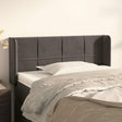Vidaxl hoofdbord met randen 93x16x78 88 cm fluweel donkergrijs