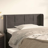 Vidaxl hoofdbord met randen 93x16x78 88 cm fluweel donkergrijs