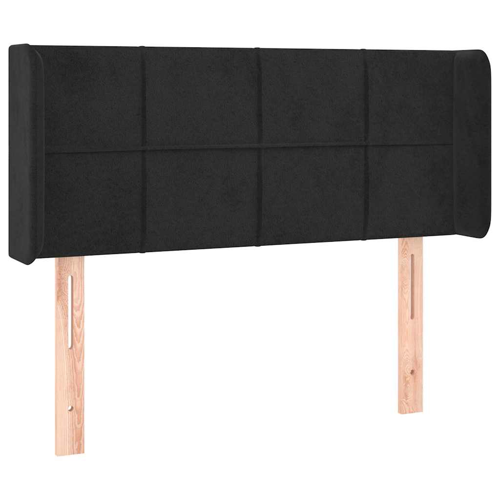 Vidaxl hoofdbord met randen 93x16x78 88 cm fluweel zwart