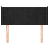 Vidaxl hoofdbord met randen 93x16x78 88 cm fluweel zwart