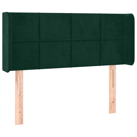 Vidaxl hoofdbord met randen 93x16x78 88 cm fluweel donkergroen