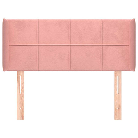 Vidaxl hoofdbord met randen 93x16x78 88 cm fluweel roze