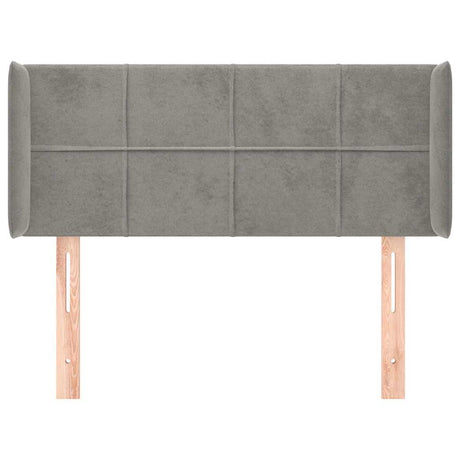 Vidaxl hoofdbord met randen 103x16x78 88 cm fluweel lichtgrijs